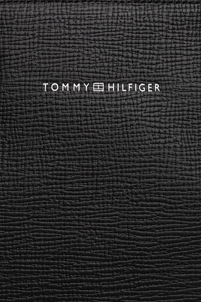 Usnjena torba za prenosnik Tommy Hilfiger 40 x 30 x 6 cm črna AM0AM13642