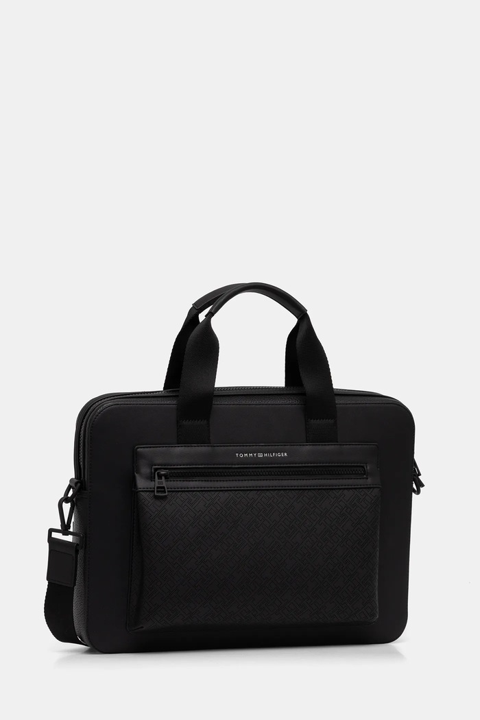 Torba Tommy Hilfiger 38,5 x 30 x 6 cm AM0AM13835 črna AW25