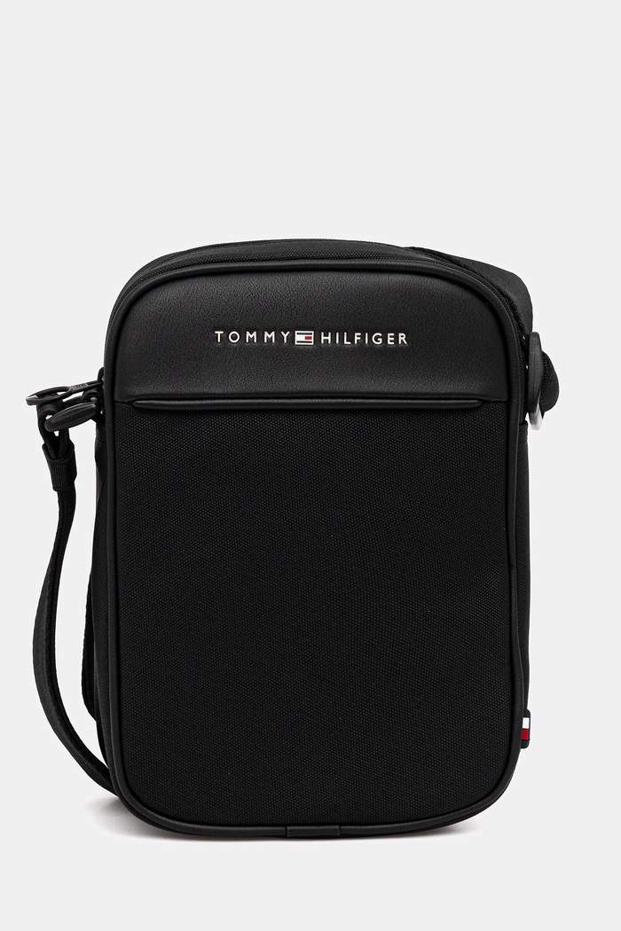 Tommy Hilfiger saszetka nie mieści A4 czarny AM0AM13624