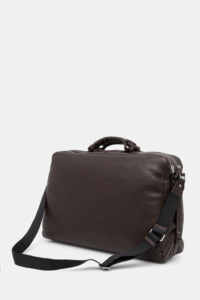 Accesorii Tommy Hilfiger geantă de piele 52 x 34 x 18 cm AM0AM13652 maro