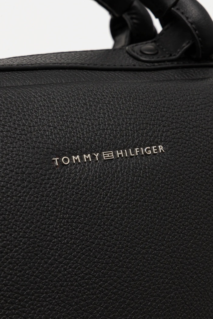 Tommy Hilfiger geantă de piele 52 x 34 x 18 cm AM0AM13652 negru
