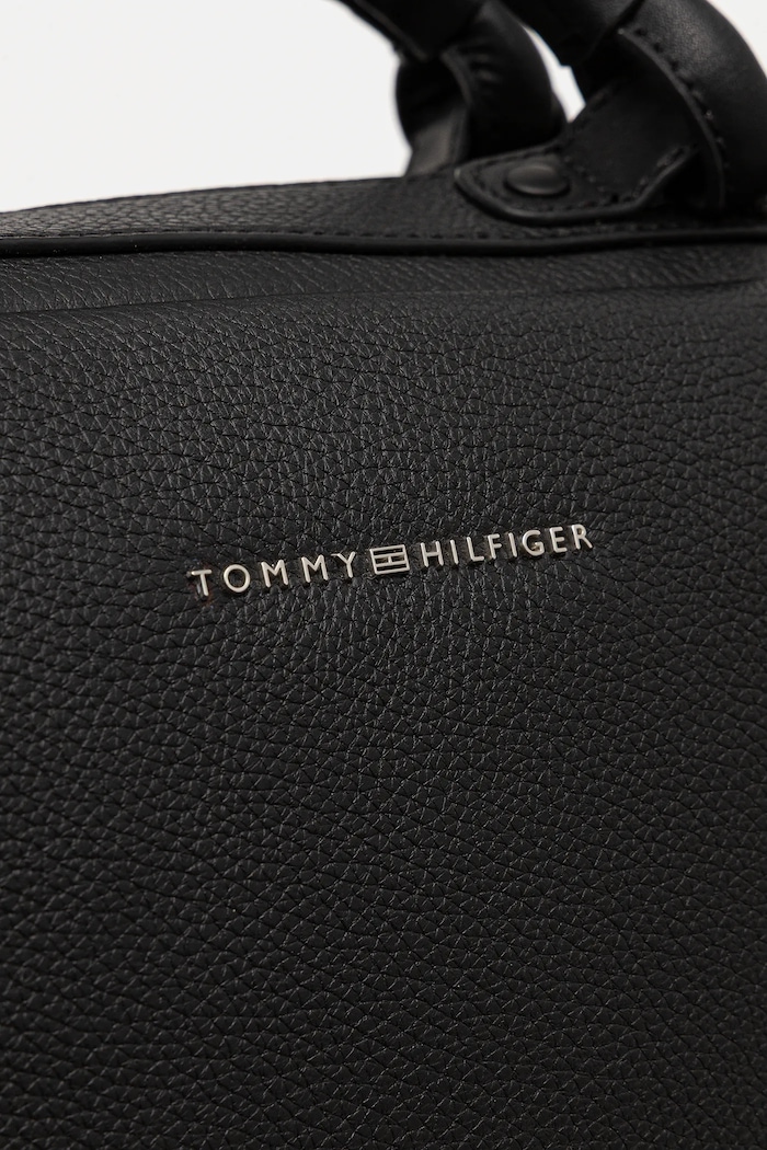 Tommy Hilfiger geantă de piele 52 x 34 x 18 cm AM0AM13652 negru