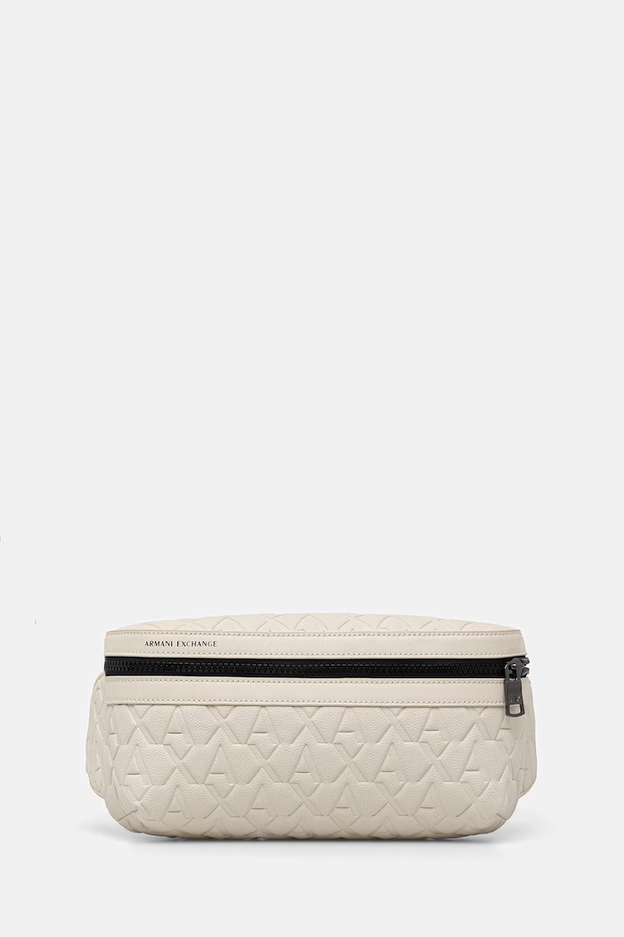 Armani Exchange pasna torbica moška iz umetnega usnja bež XM000844.AF12133