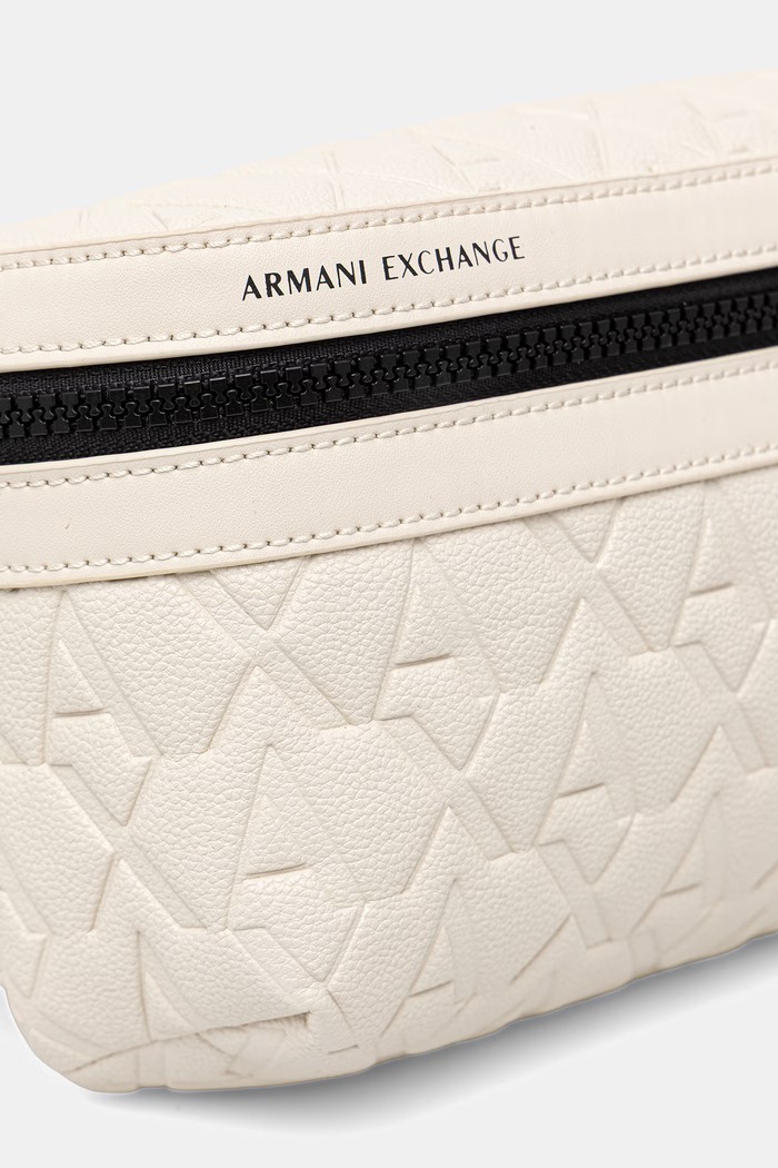 Armani Exchange pasna torbica moška iz umetnega usnja bež XM000844.AF12133