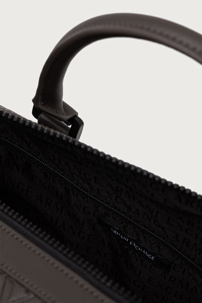 Armani Exchange туристическая сумка для мужчин из искусственной кожи XM000845.AF12133 коричневый