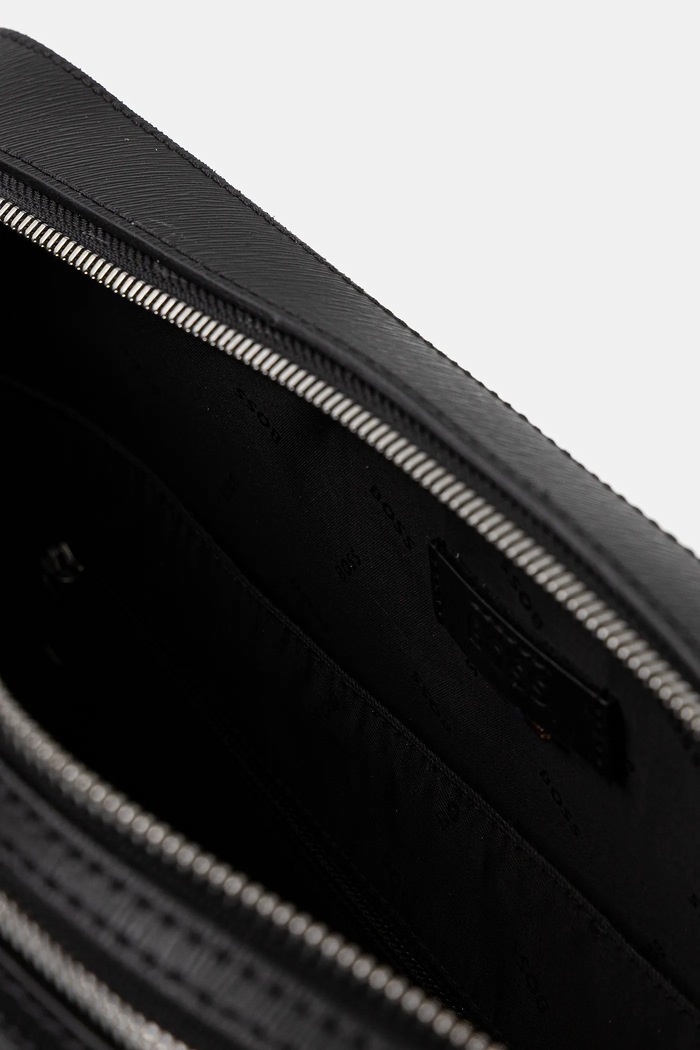 BOSS geantă de piele Luminary_Doc Case 50548265 negru