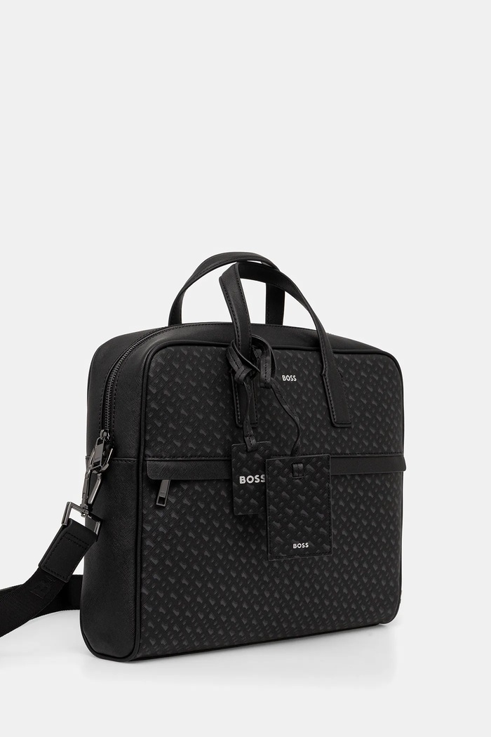BOSS Geantă Zair_MN_S doc case 50552587 negru AW25