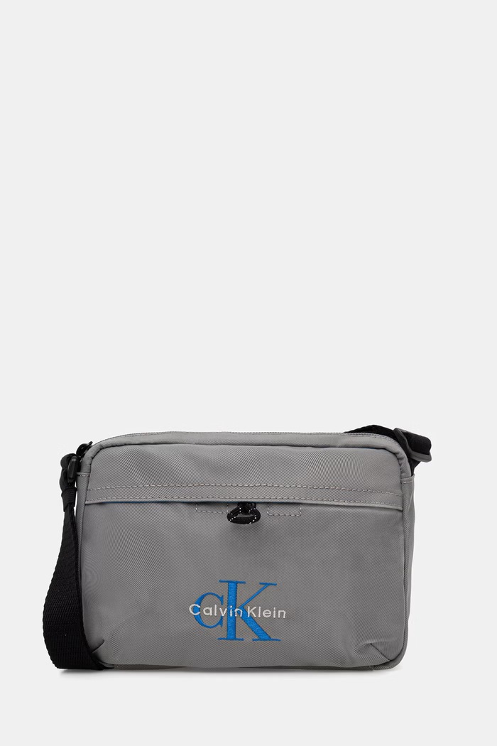 Calvin Klein taška cez rameno pánska sivá LV04D3117G