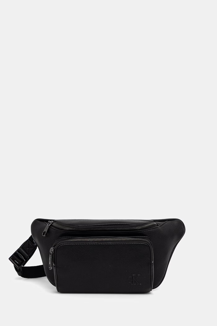 Calvin Klein ledvinka pánská z imitace kůže černá LV04D3130G