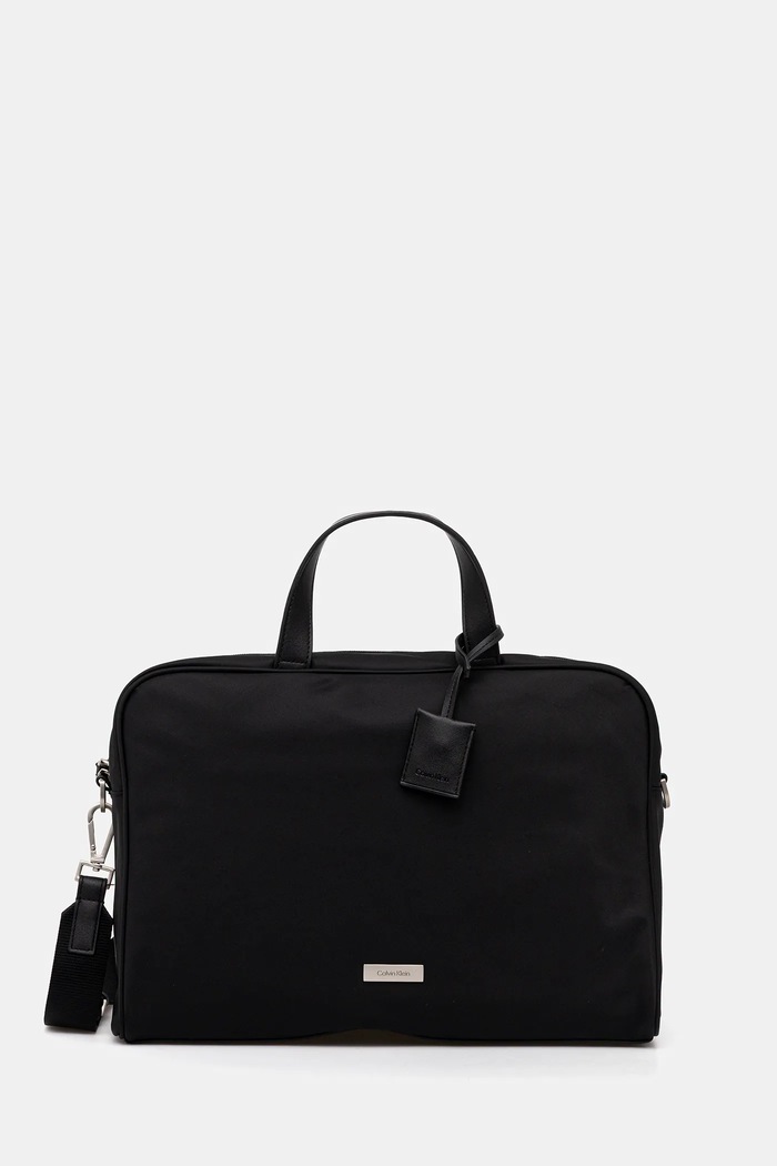 Torba Calvin Klein 41 x 27 x 15,5 cm Tekstil črna LV04D3144G