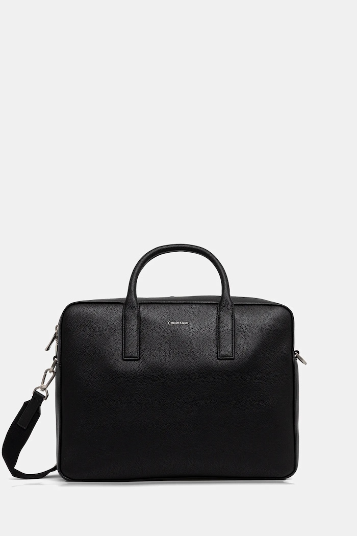 Taška Calvin Klein 36,5 x 28,5 x 7,5 cm imitácia kože čierna LV04D3157G