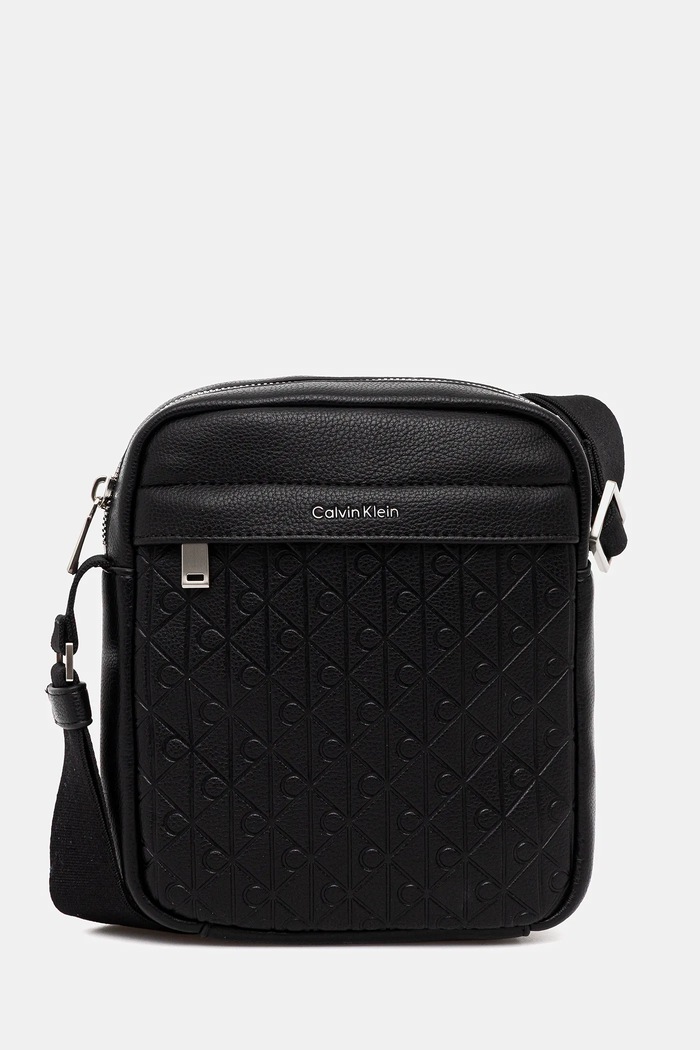 Чанта през рамо Calvin Klein изкуствен черен LV04D3204G