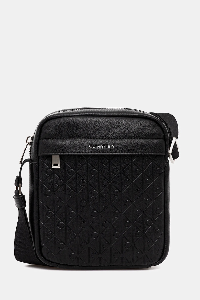 Чанта през рамо Calvin Klein изкуствен черен LV04D3204G