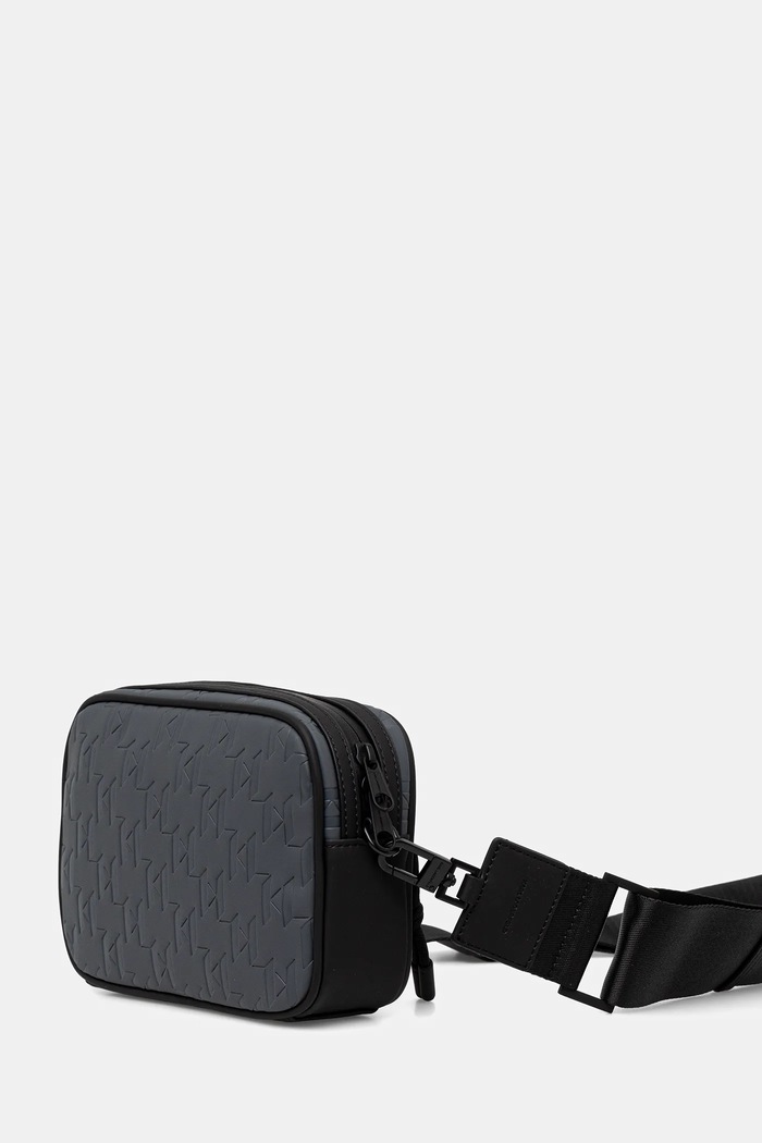 Malá taška Karl Lagerfeld K/MONOGRAM A4M30197 sivá SS26