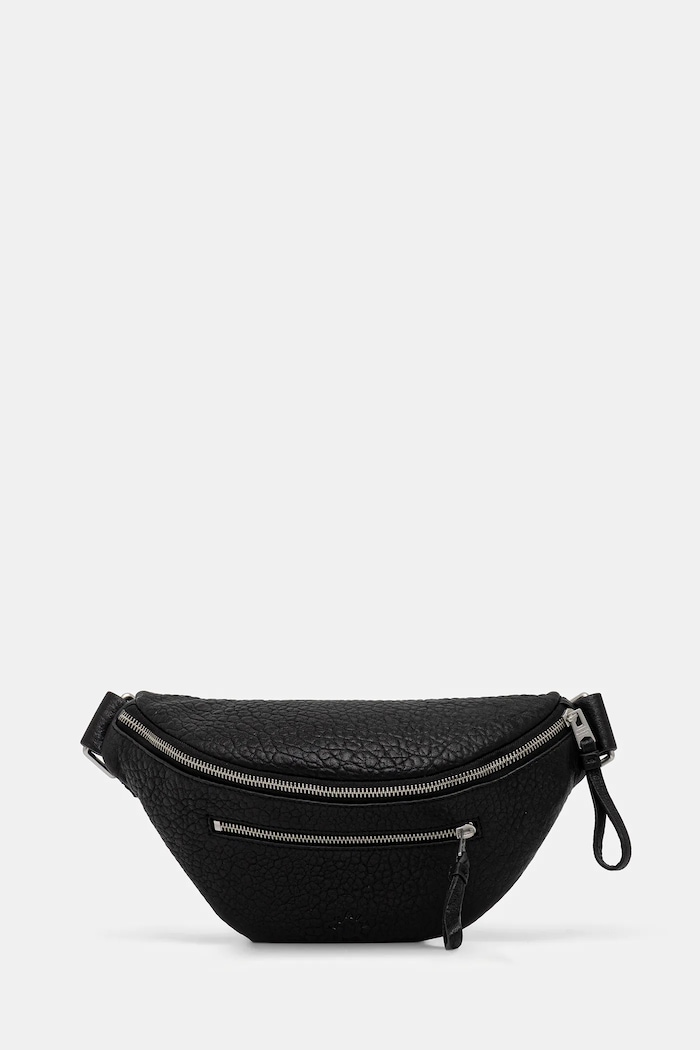 AllSaints borsetă de piele ITOKO uni negru M175XC