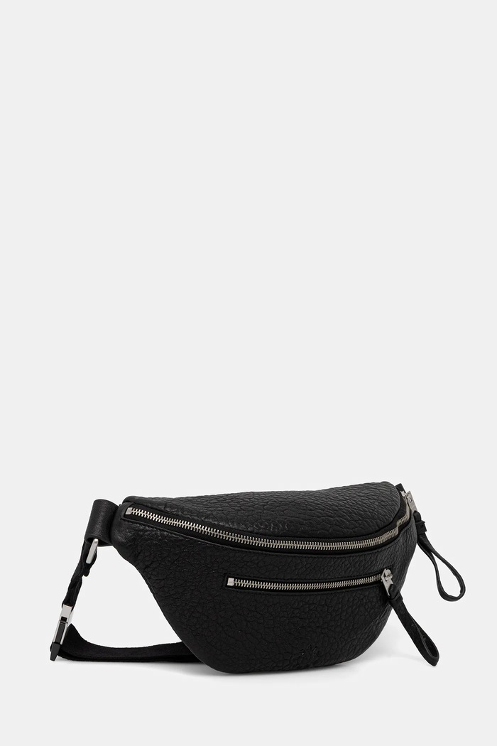 AllSaints borsetă de piele ITOKO M175XC negru AW25