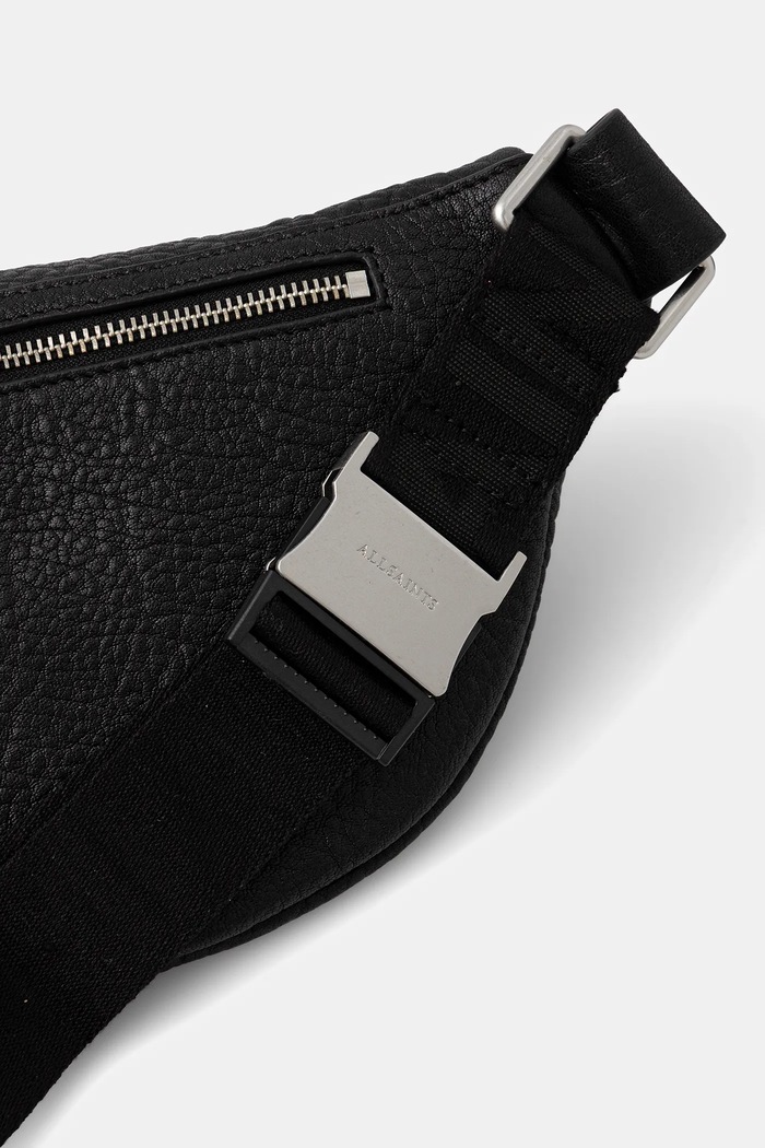 Accesorii AllSaints borsetă de piele ITOKO M175XC negru