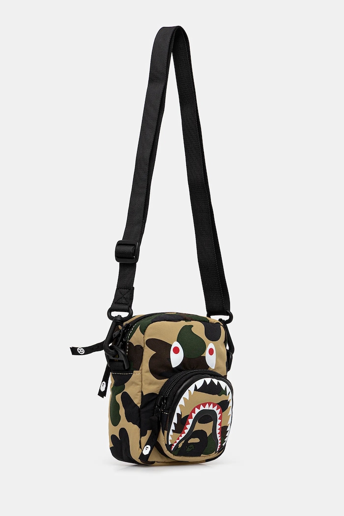 Σακίδιο A Bathing Ape Camo Shark 001SGL301021M πράσινο AW25