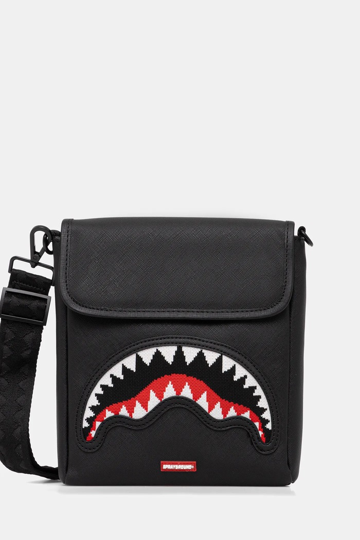 Malá taška Sprayground nášivka čierna 910B8026NSZ
