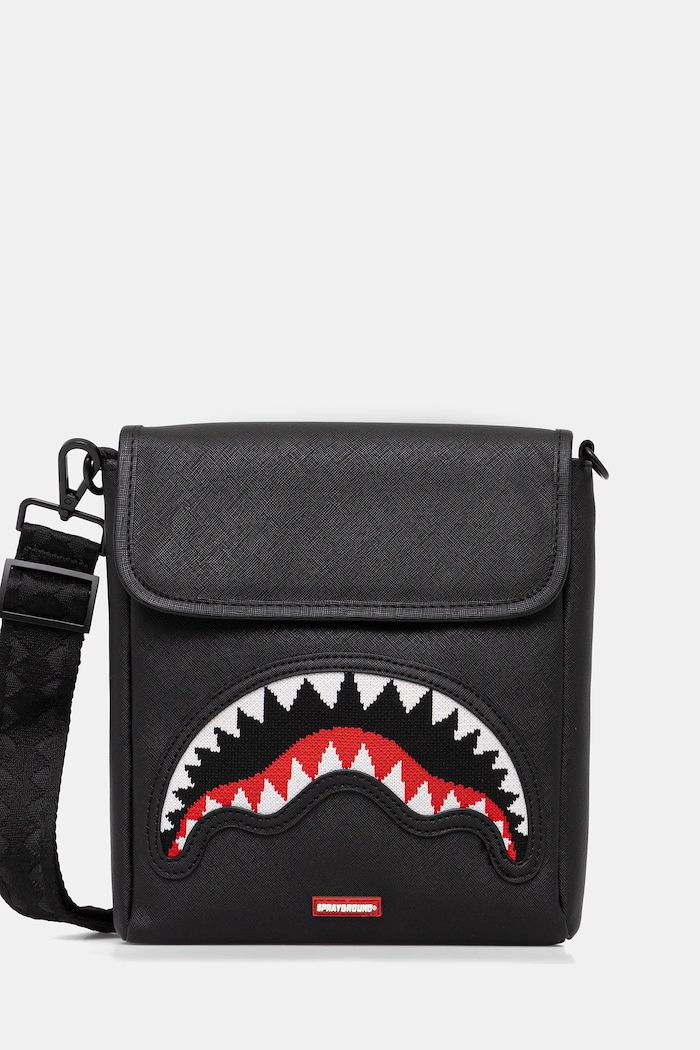 Malá taška Sprayground nášivka čierna 910B8026NSZ