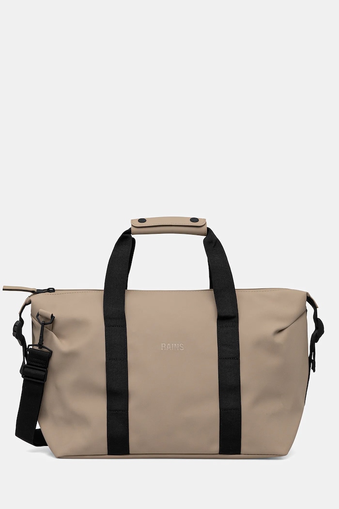 Τσάντα Rains 14220 Hilo Weekend Bag Small συνθετικό μπεζ 14220.133