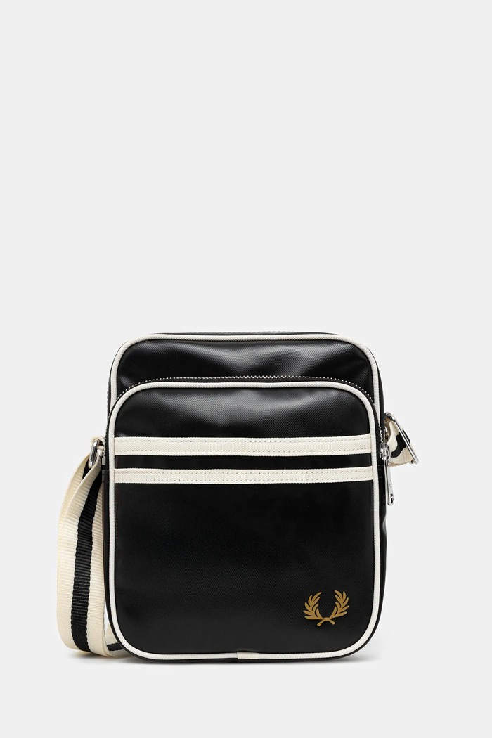Fred Perry borsetă nu incape in A4 negru L8258