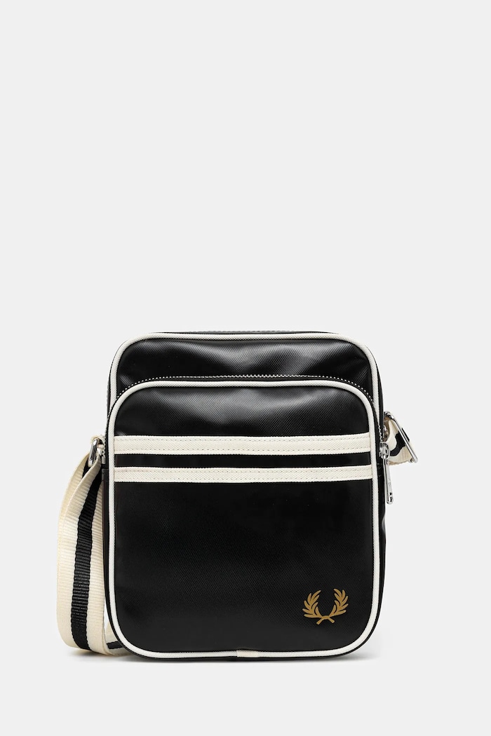 Fred Perry borsetă nu incape in A4 negru L8258