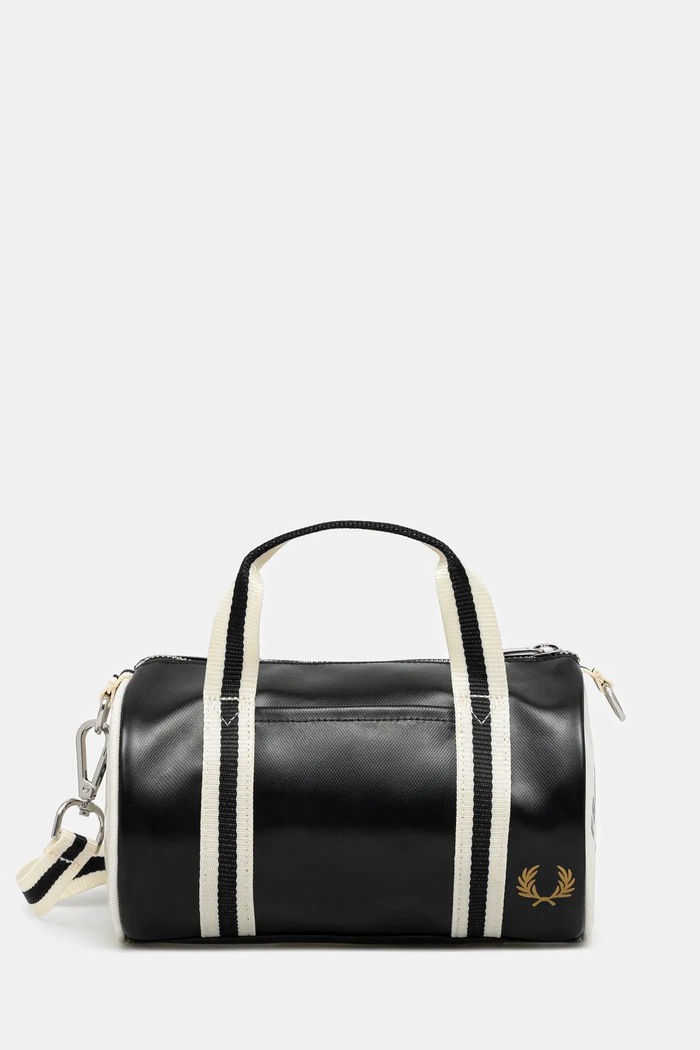 Сумка Fred Perry імітація лицьової шкіри чорний L9256