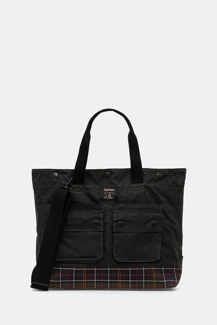 Barbour geantă Field Wax incape in A4 verde UBA0750