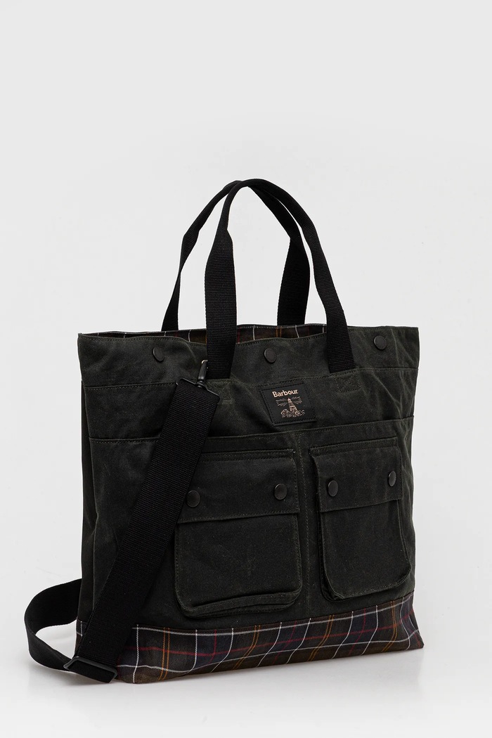 Barbour geantă Field Wax UBA0750 verde AW25