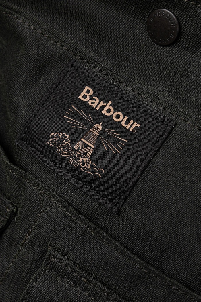 Barbour geantă Field Wax verde UBA0750