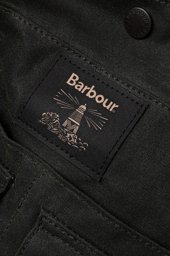 Barbour geantă Field Wax verde UBA0750