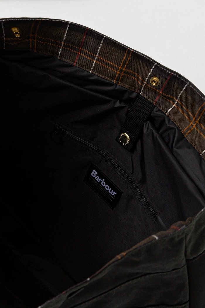 Barbour geantă Field Wax UBA0750 verde