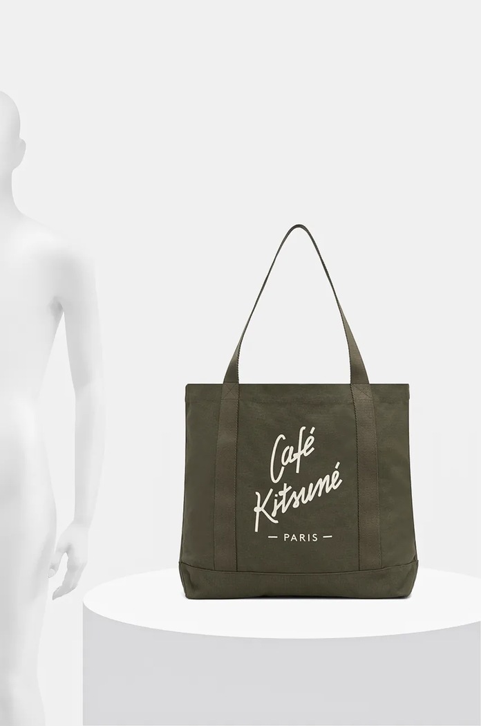 Хлопковая сумка Café Kitsuné Tote CKNU05101WW9001
