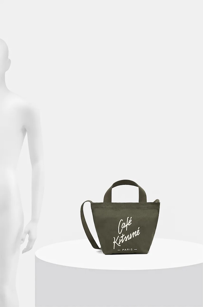 Хлопковая сумка Café Kitsuné Mini Tote PU05106WW9001
