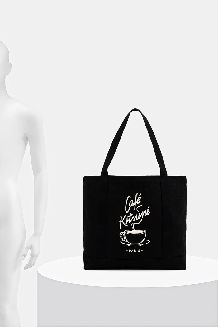 Хлопковая сумка Café Kitsuné Coffee Cup Tote CKMU05102WW9001