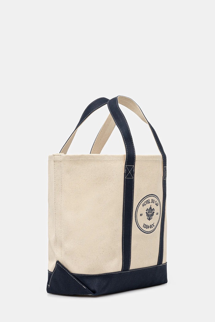 Sporty & Rich cotton bag Eden Crest Two Tone Tote BA00660673BE06 beige AW25