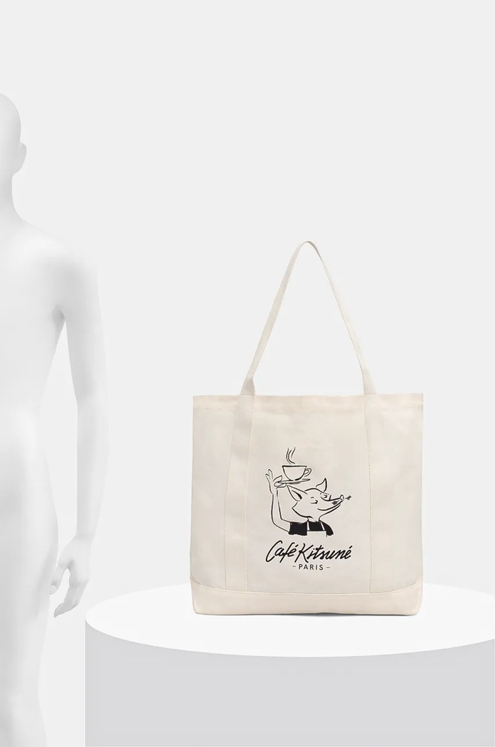 Сумка Café Kitsuné Barista Fox Tote CKMU05101WW9001