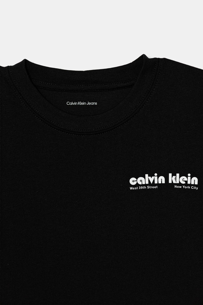 Calvin Klein Jeans t-shirt bawełniany dziecięcy czarny IB0IB02543.9BYA