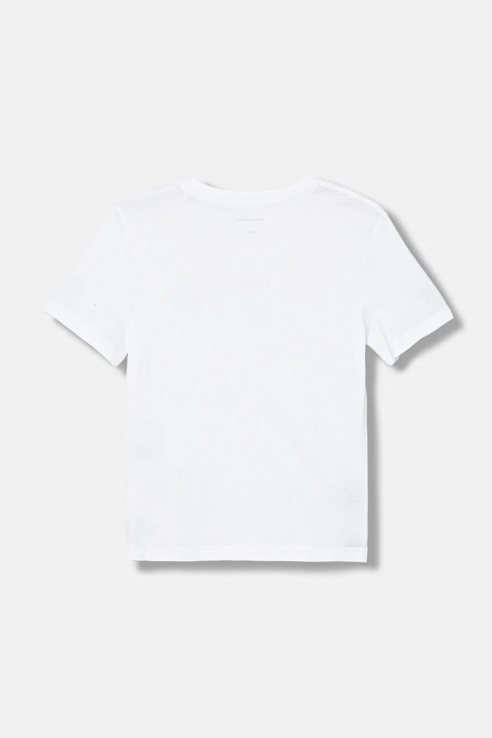 Chłopiec Calvin Klein Jeans t-shirt bawełniany dziecięcy IB0IB02544.9BYA biały