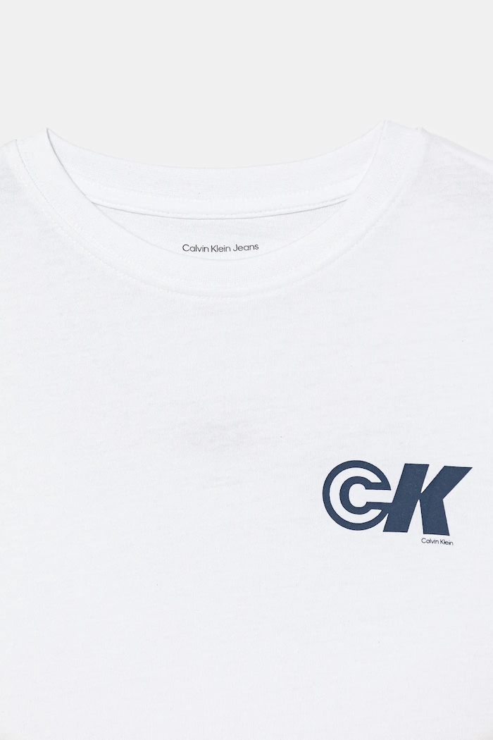 Calvin Klein Jeans t-shirt bawełniany dziecięcy biały IB0IB02544.9BYA