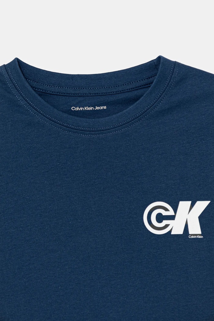 Calvin Klein Jeans t-shirt bawełniany dziecięcy niebieski IB0IB02544.9BYA