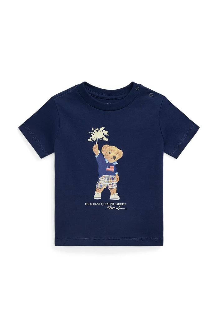Polo Ralph Lauren T-shirt bawełniany granatowy 320979103001