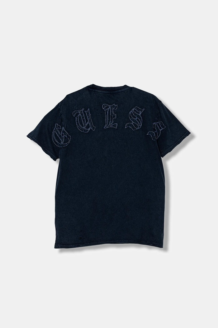 Detské bavlnené tričko Guess L5YI20.K8HM4.9BYA tmavomodrá AW25