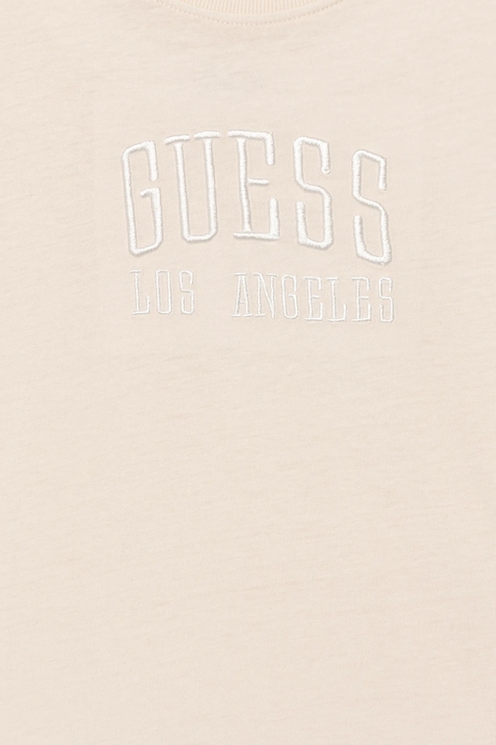 Αγορίστικα Παιδικό βαμβακερό μπλουζάκι Guess L5YI31.I3Z14.9BYA μπεζ