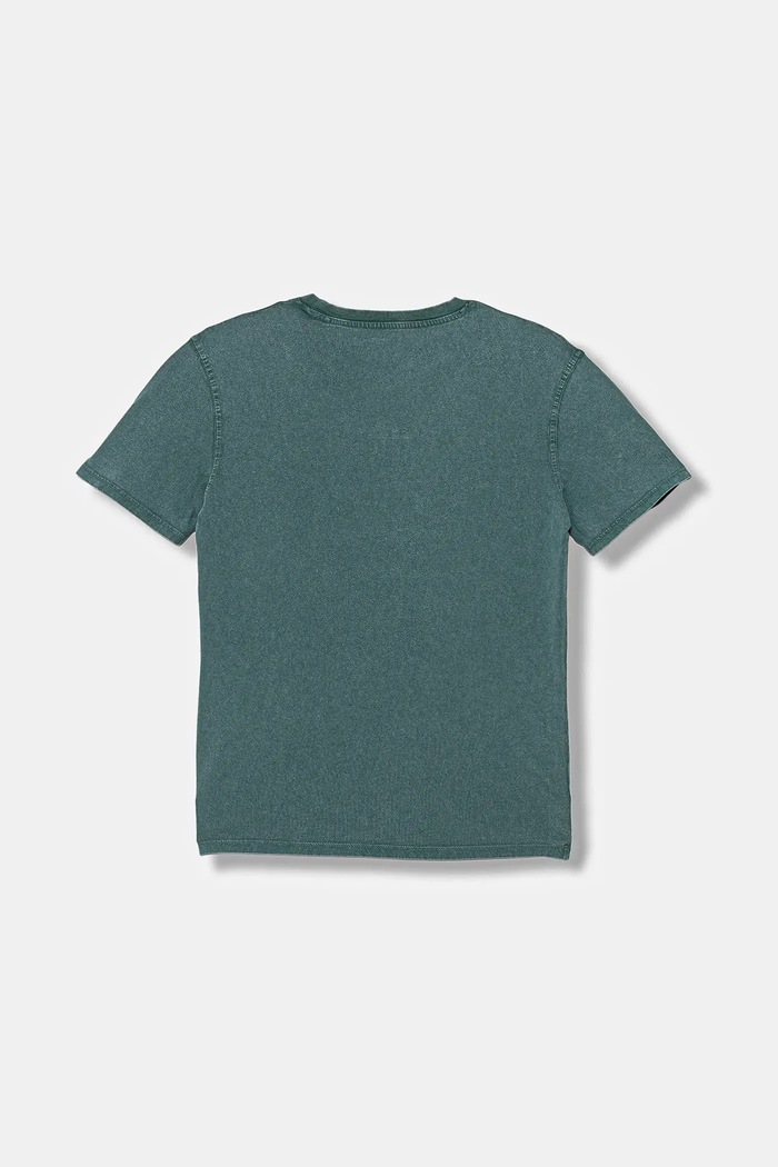 Guess t-shirt bawełniany dziecięcy L5YI31.I3Z14.9BYA zielony AW25