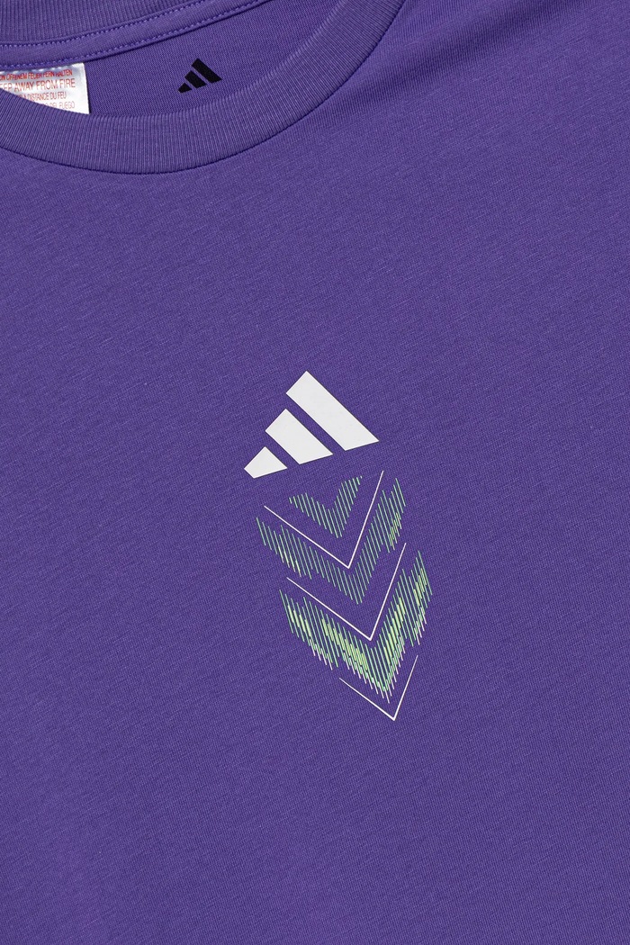 adidas Performance t-shirt bawełniany dziecięcy fioletowy JM8941