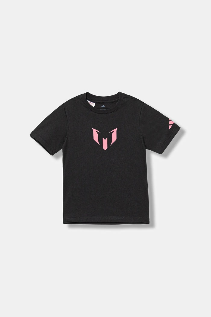 adidas Performance t-shirt bawełniany dziecięcy MESSI JM8950 czarny AW25