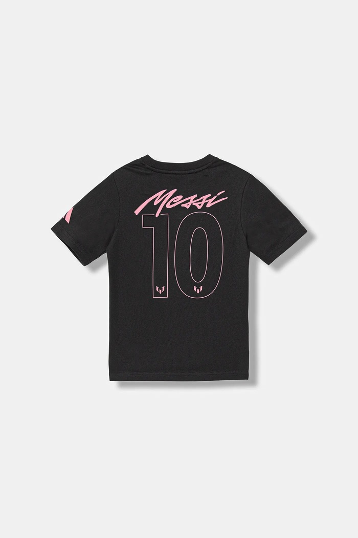 Chłopiec adidas Performance t-shirt bawełniany dziecięcy MESSI JM8950 czarny