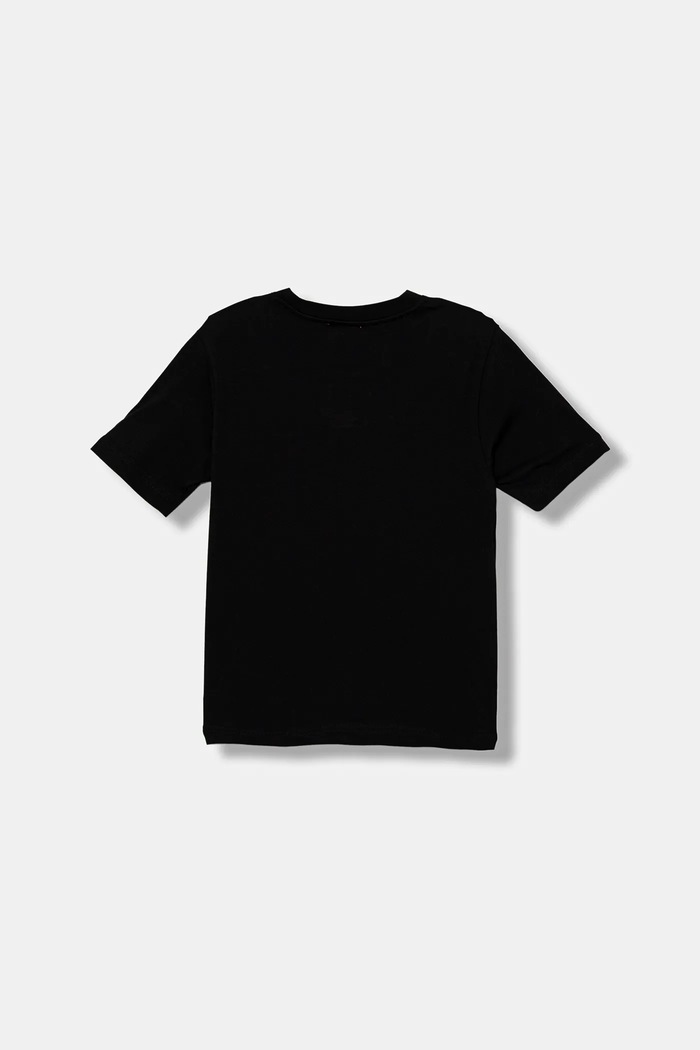 Dětské bavlněné tričko Diesel TPATCH OVER T-SHIRT J02469 černá SS26